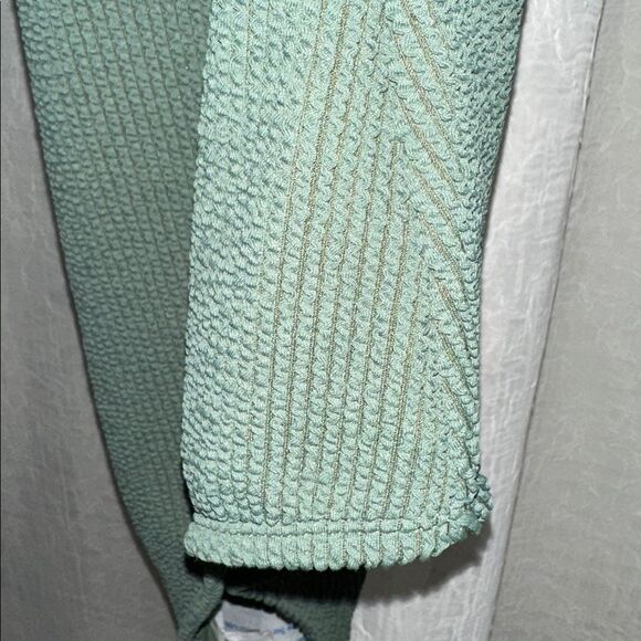 Kona Sol 17 Hunter Green Ribbed Stretch Square Neck One piece Swimsuit - Picture 6 of 12